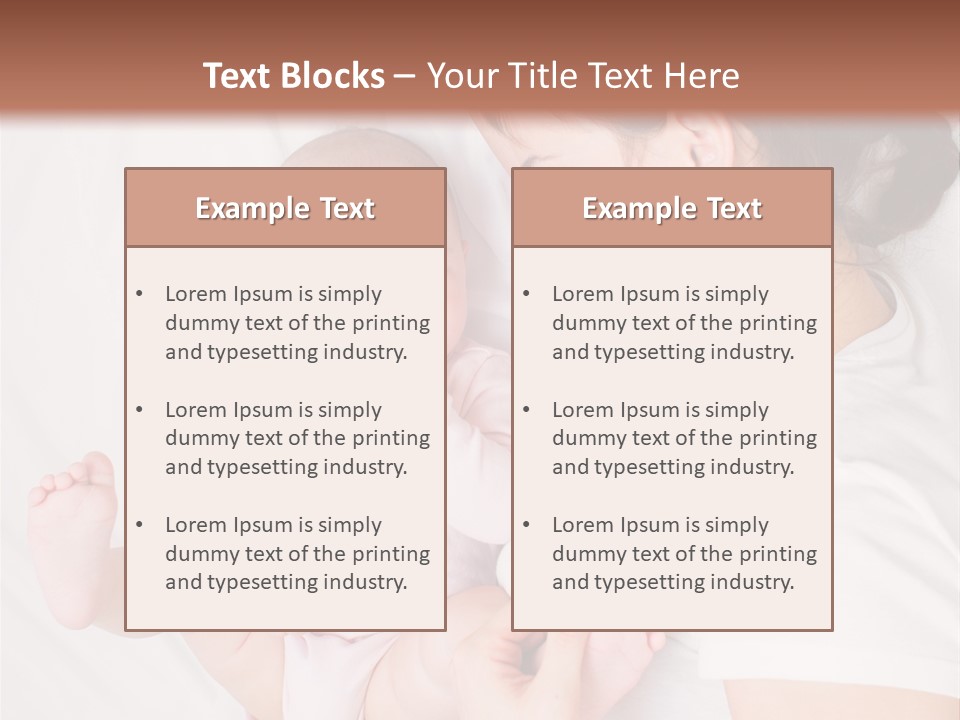 Looking Mama Childhood PowerPoint Template