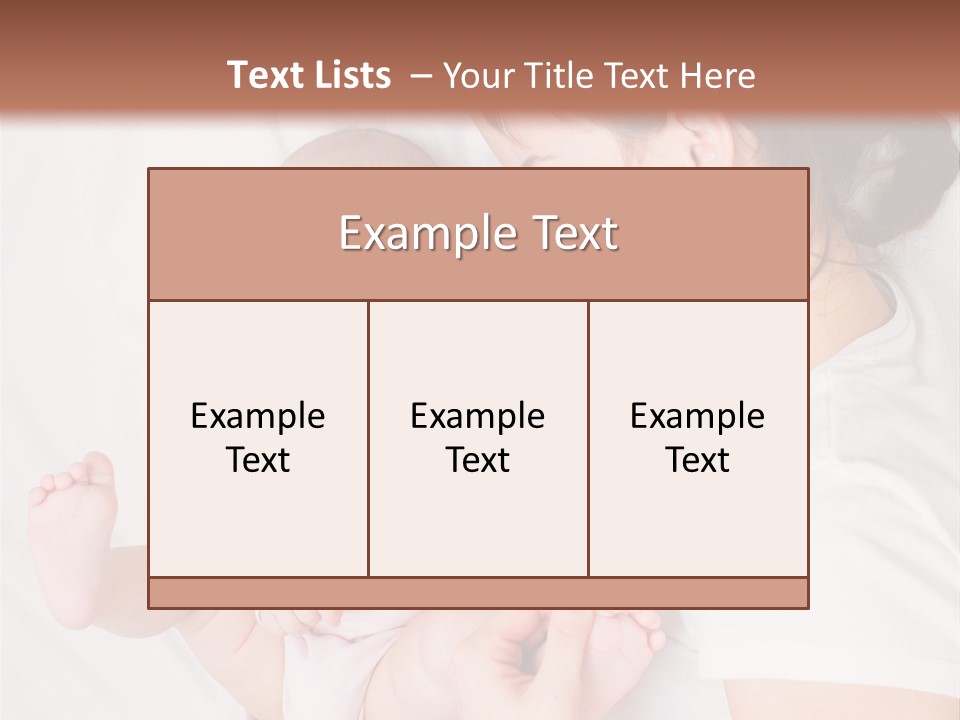 Looking Mama Childhood PowerPoint Template