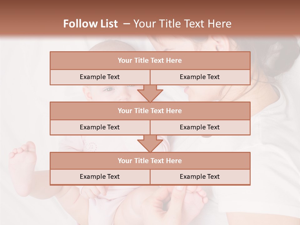 Looking Mama Childhood PowerPoint Template