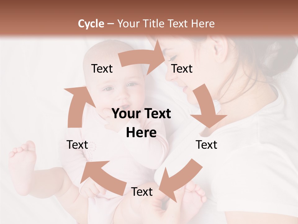Looking Mama Childhood PowerPoint Template
