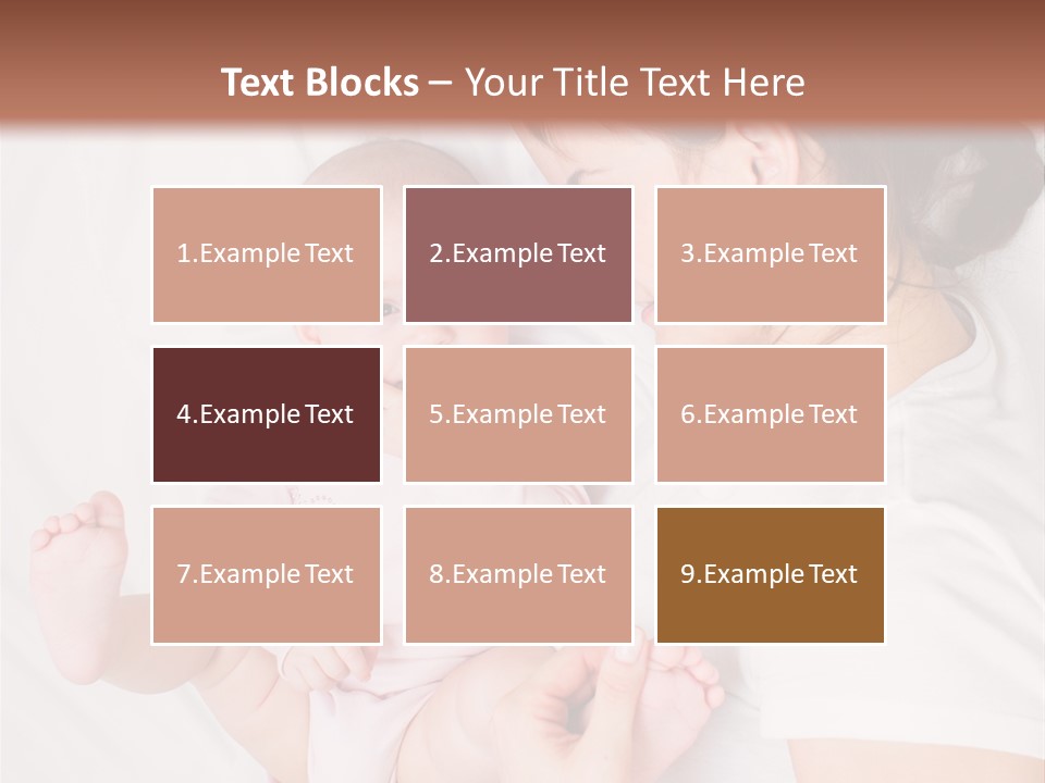 Looking Mama Childhood PowerPoint Template