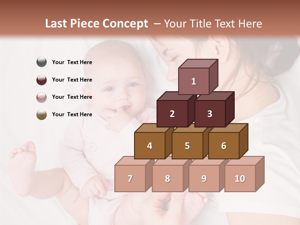 Looking Mama Childhood PowerPoint Template