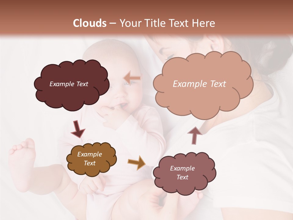 Looking Mama Childhood PowerPoint Template