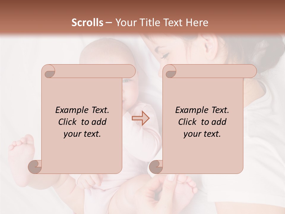 Looking Mama Childhood PowerPoint Template