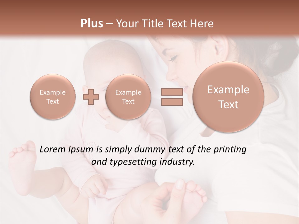 Looking Mama Childhood PowerPoint Template