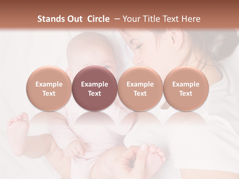 Looking Mama Childhood PowerPoint Template