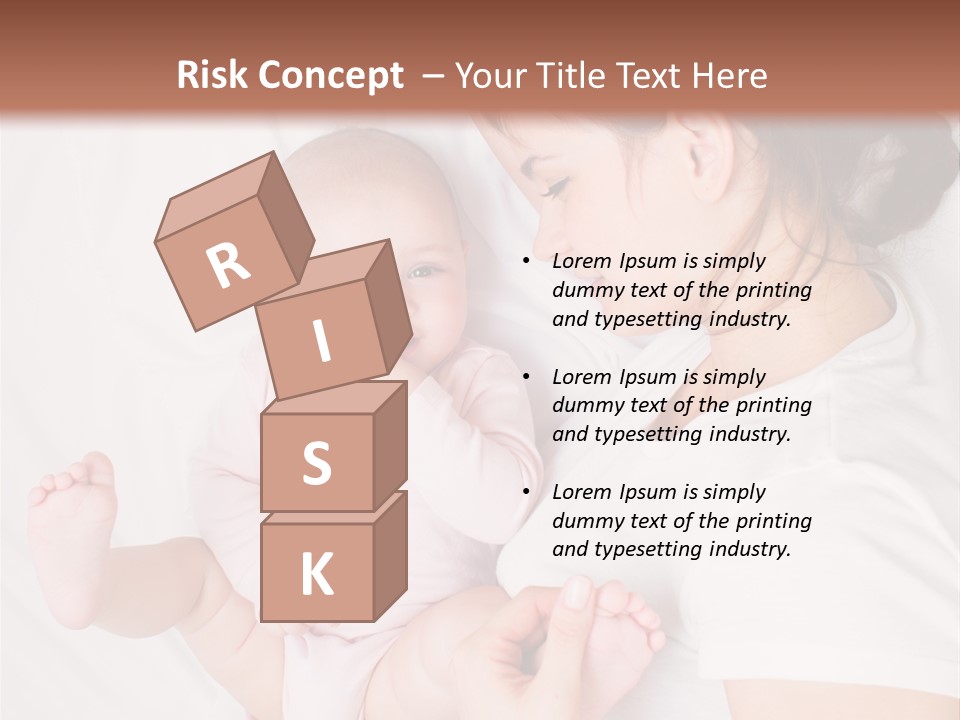 Looking Mama Childhood PowerPoint Template