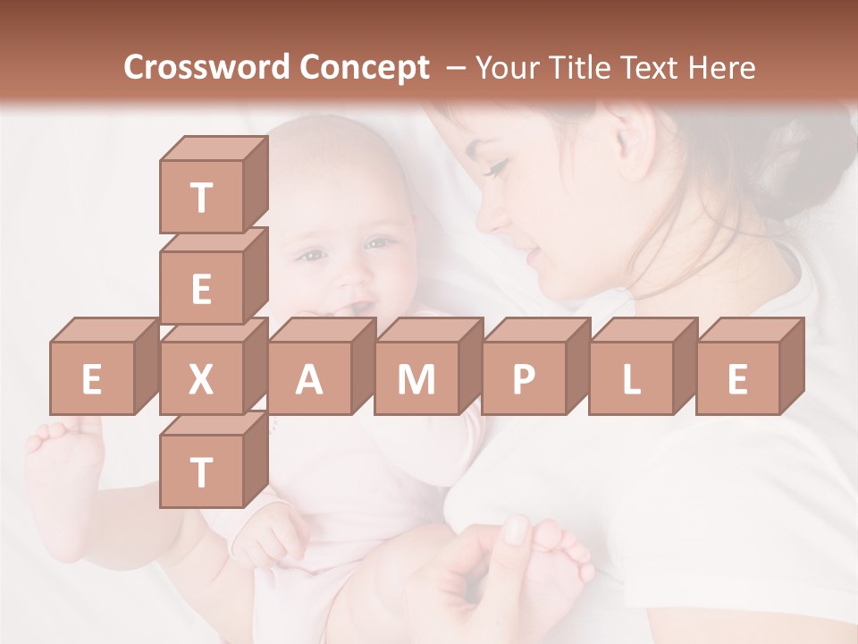 Looking Mama Childhood PowerPoint Template