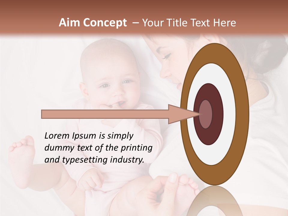 Looking Mama Childhood PowerPoint Template