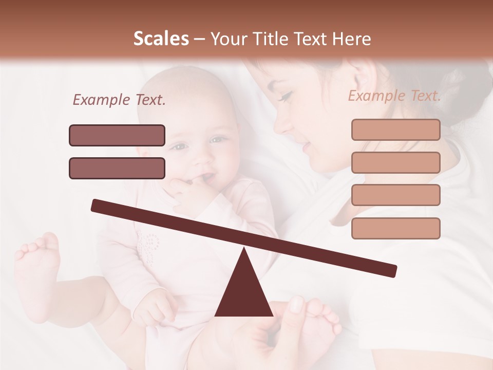 Looking Mama Childhood PowerPoint Template