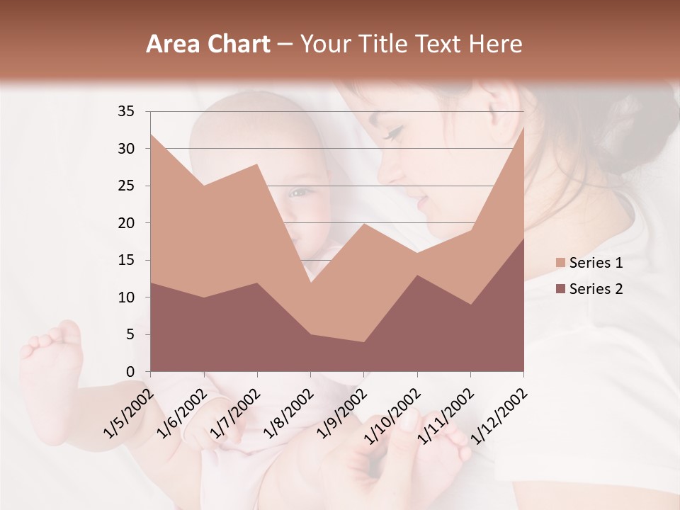Looking Mama Childhood PowerPoint Template