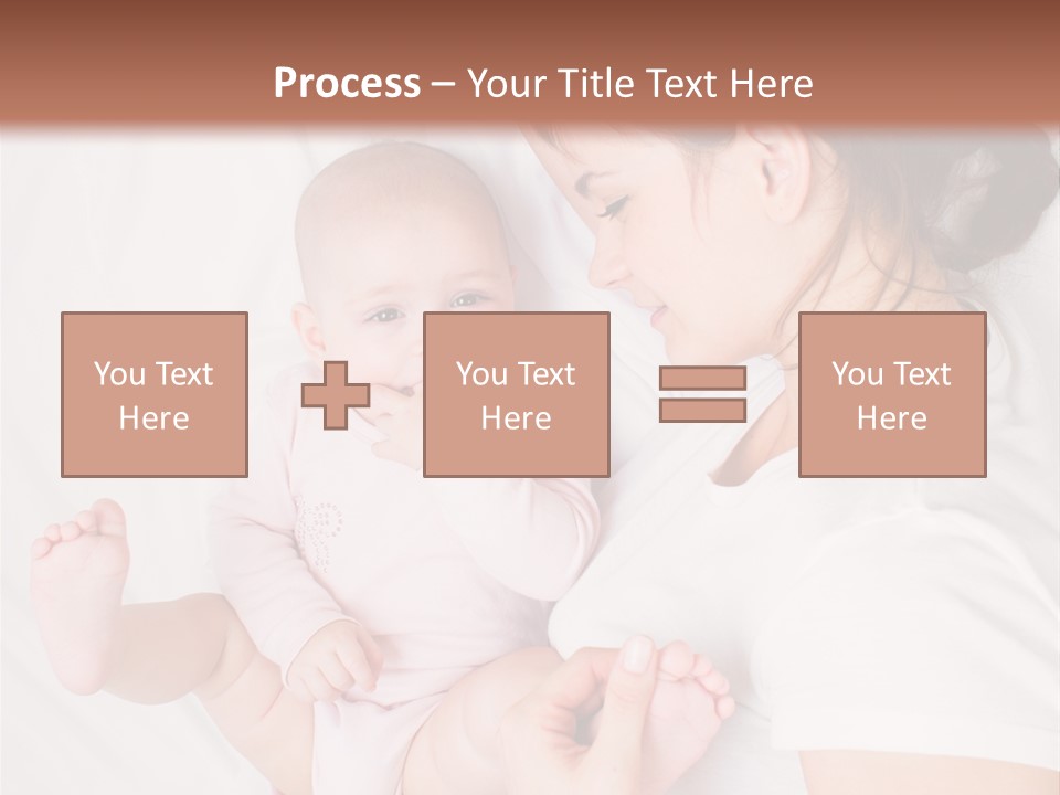 Looking Mama Childhood PowerPoint Template