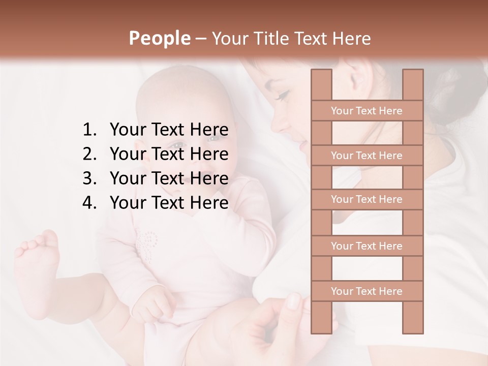 Looking Mama Childhood PowerPoint Template
