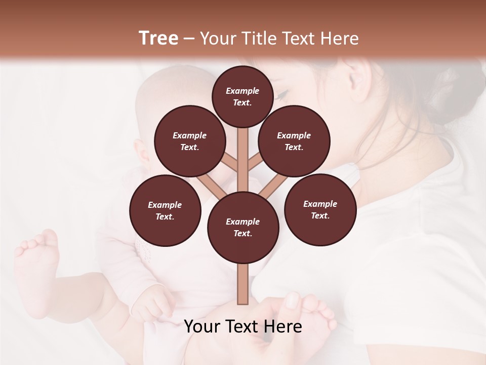 Looking Mama Childhood PowerPoint Template
