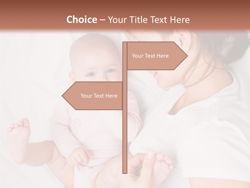 Looking Mama Childhood PowerPoint Template