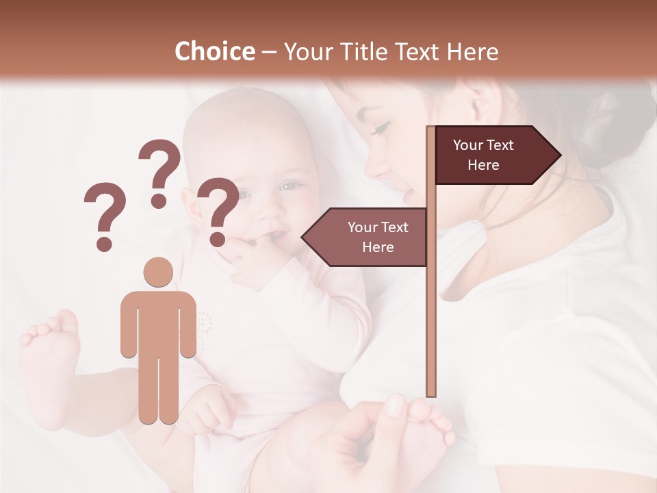 Looking Mama Childhood PowerPoint Template