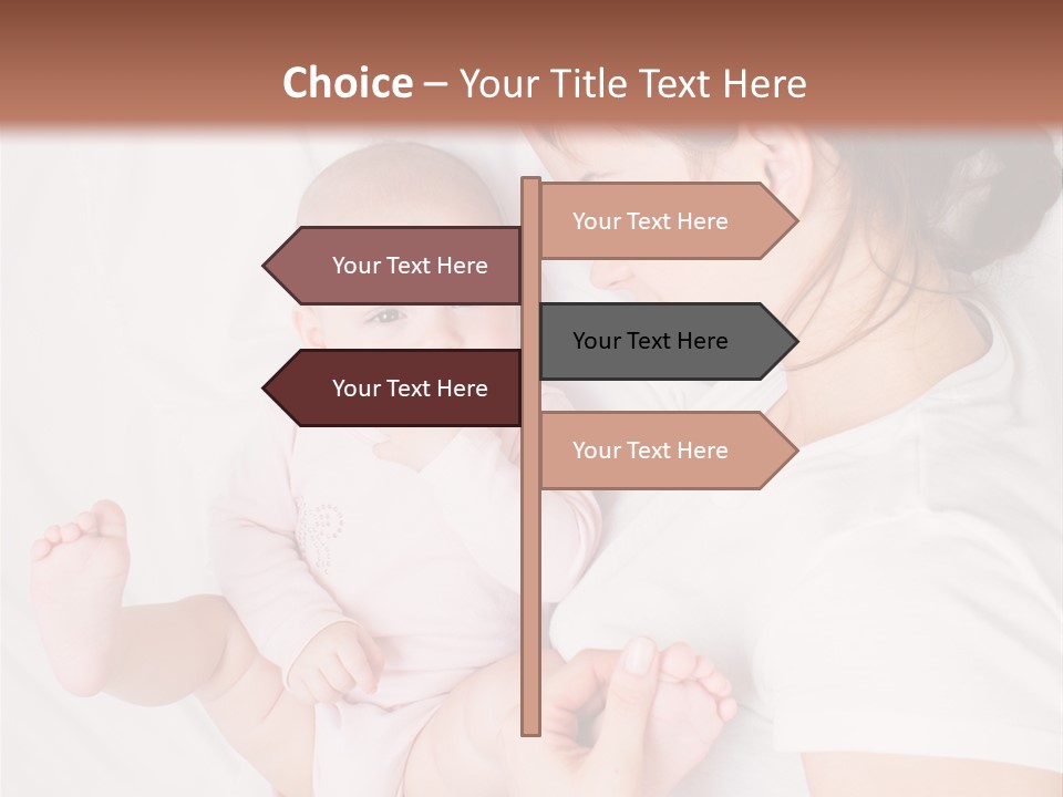 Looking Mama Childhood PowerPoint Template