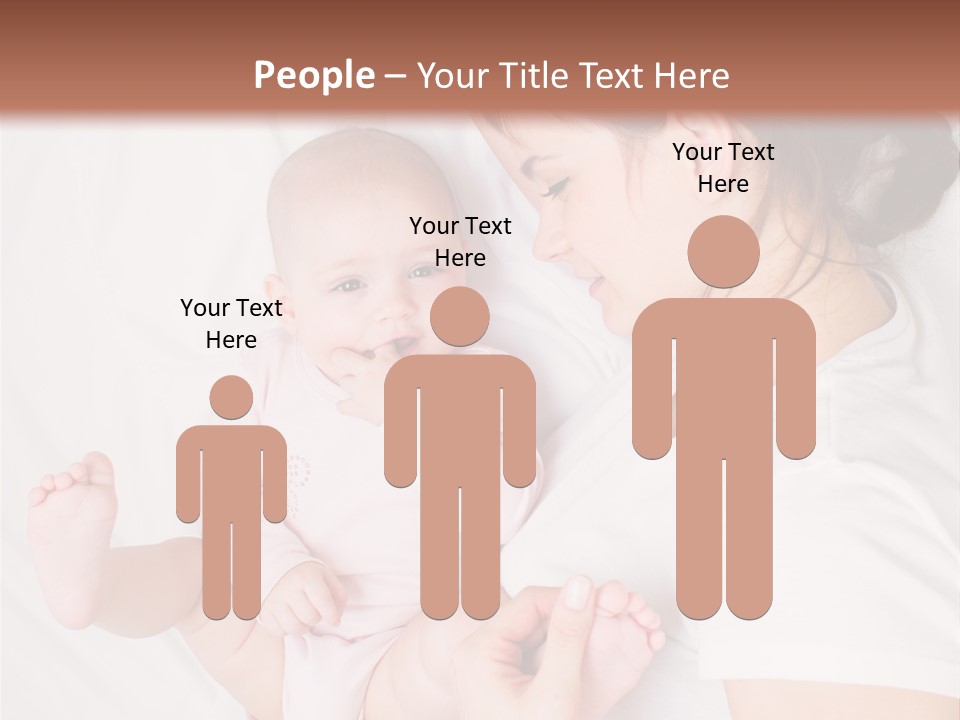 Looking Mama Childhood PowerPoint Template