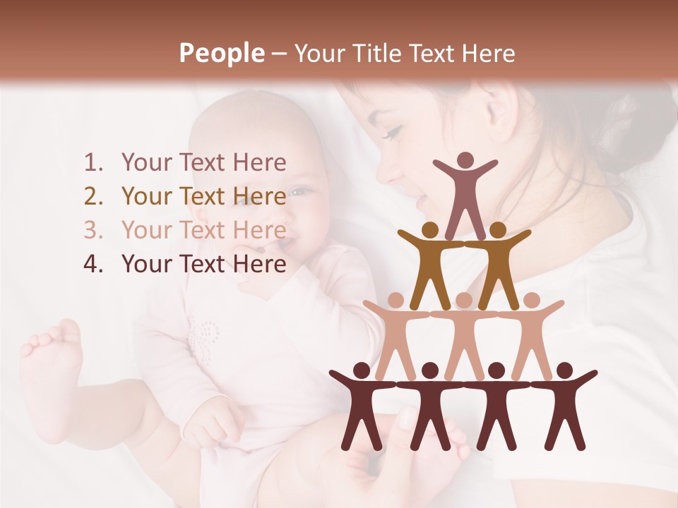 Looking Mama Childhood PowerPoint Template
