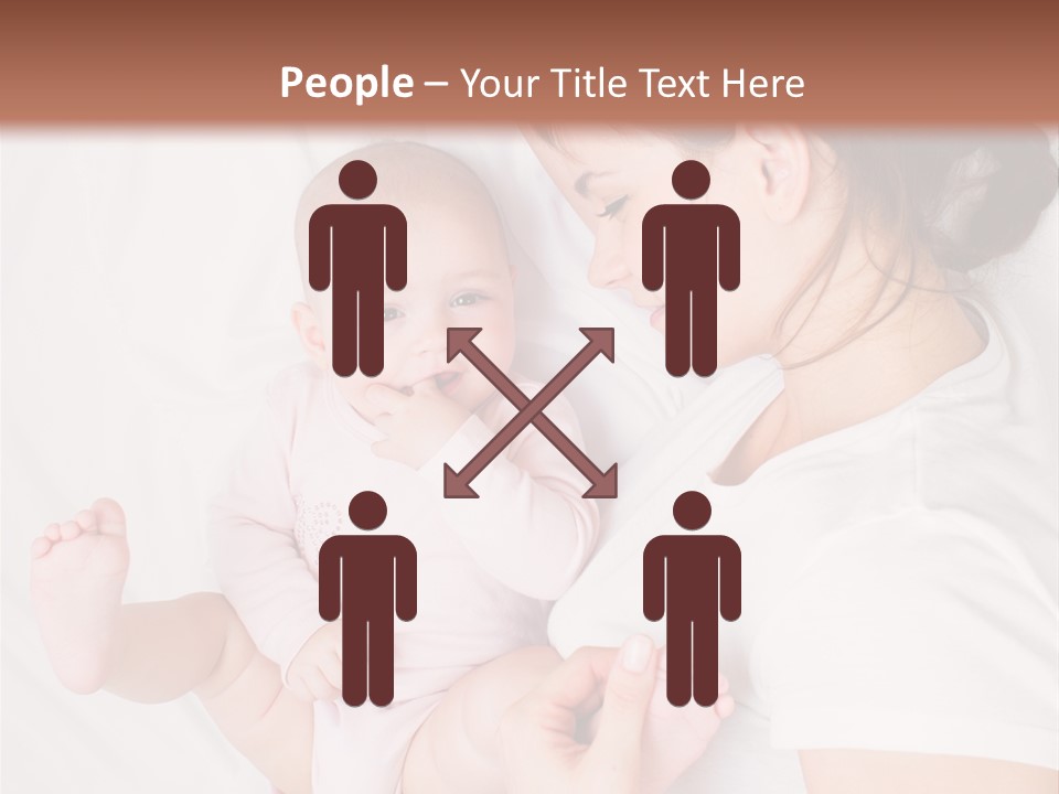 Looking Mama Childhood PowerPoint Template