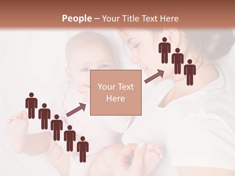 Looking Mama Childhood PowerPoint Template