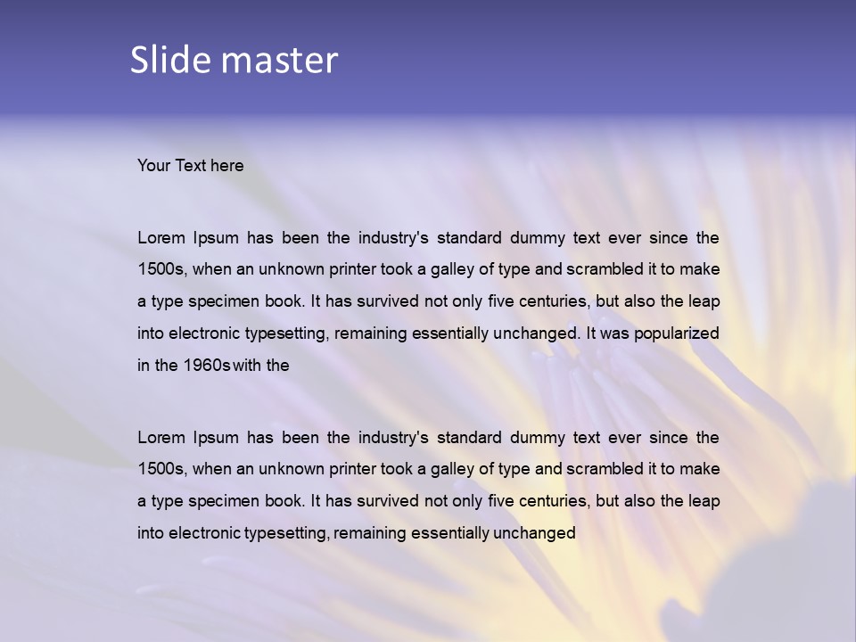 Floral Sign Flora PowerPoint Template