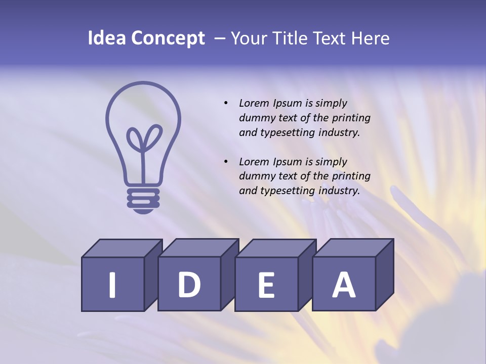 Floral Sign Flora PowerPoint Template