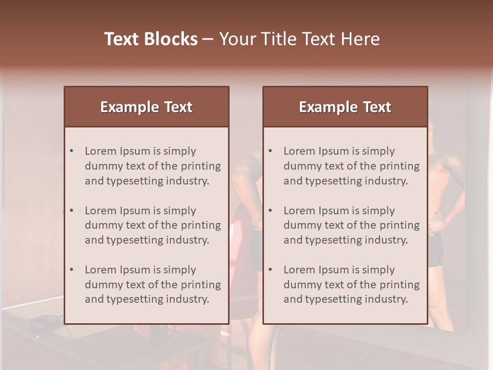 Fatten Full Length Mirror Staring PowerPoint Template