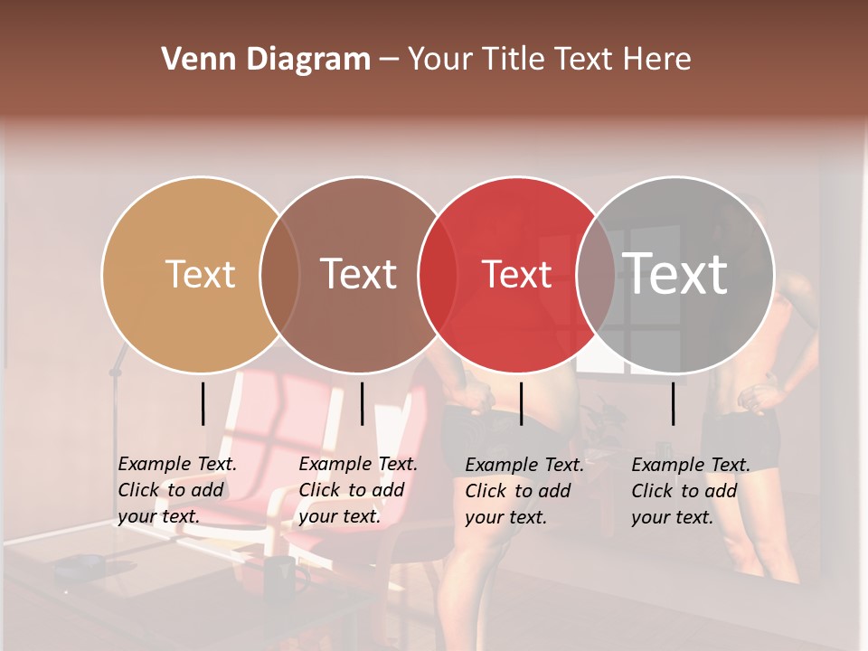 Fatten Full Length Mirror Staring PowerPoint Template