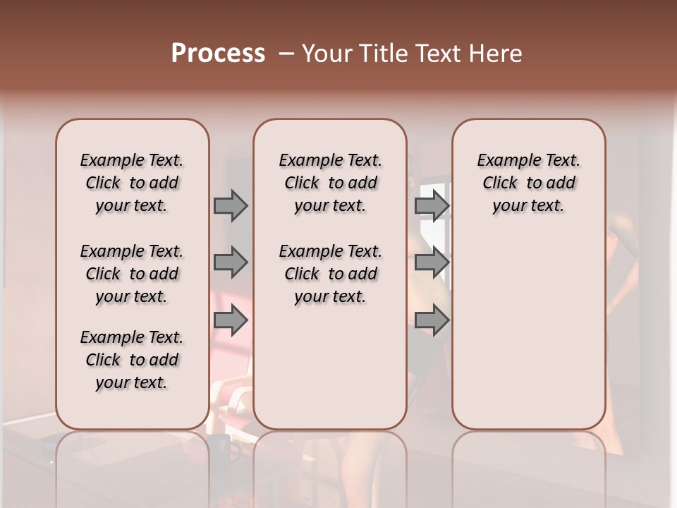 Fatten Full Length Mirror Staring PowerPoint Template