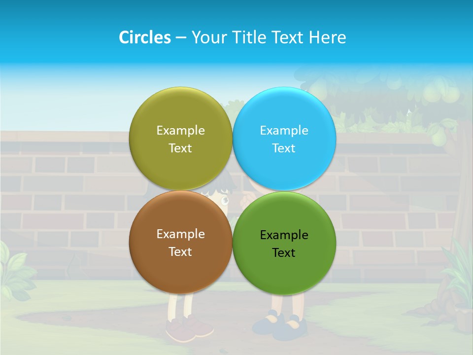 Color Kids Pears PowerPoint Template