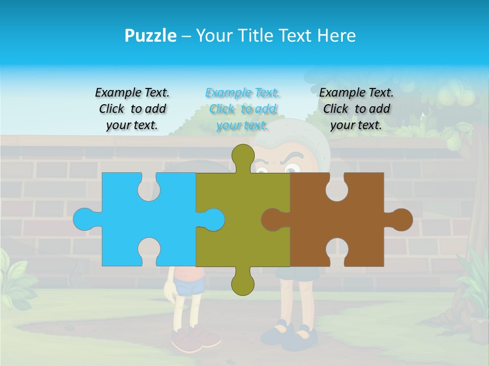 Color Kids Pears PowerPoint Template