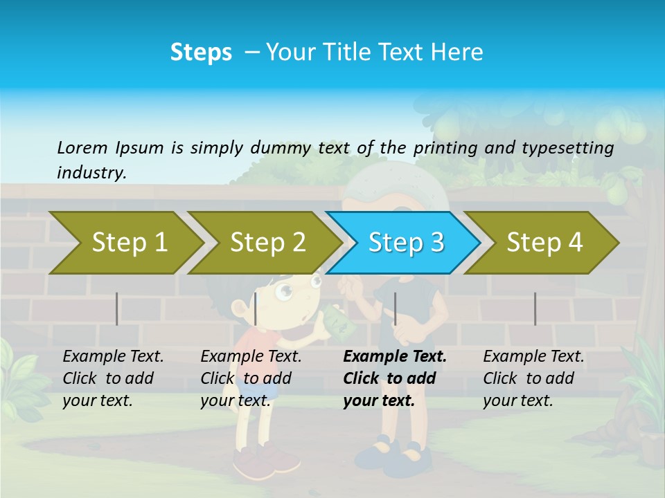 Color Kids Pears PowerPoint Template