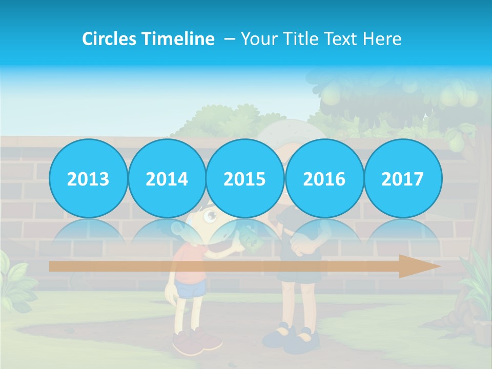 Color Kids Pears PowerPoint Template