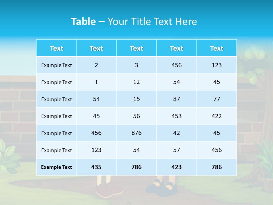 Color Kids Pears PowerPoint Template