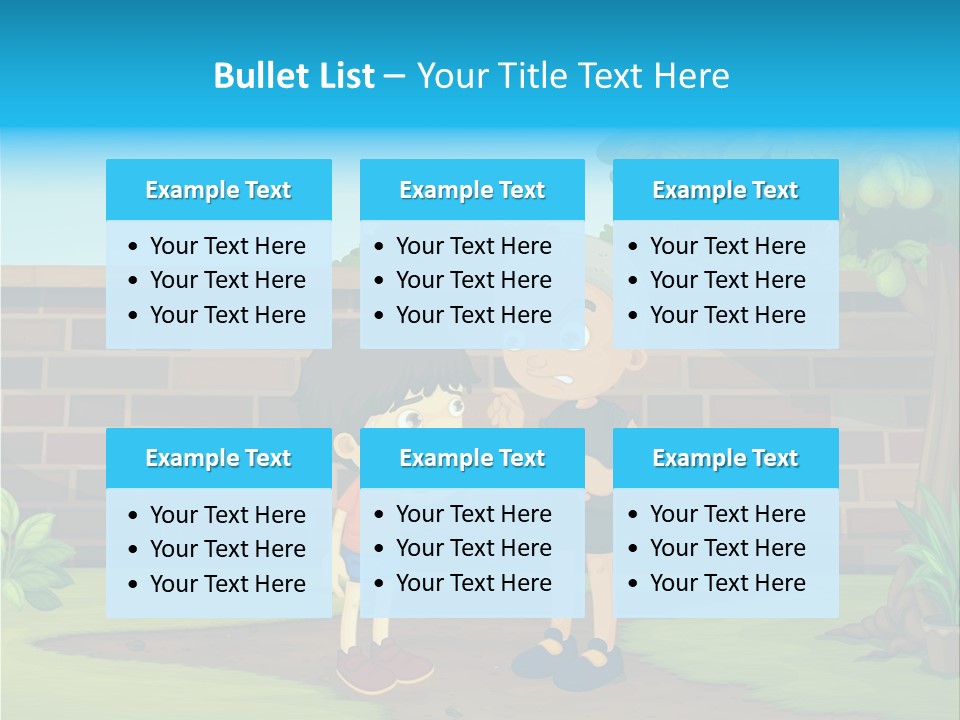 Color Kids Pears PowerPoint Template