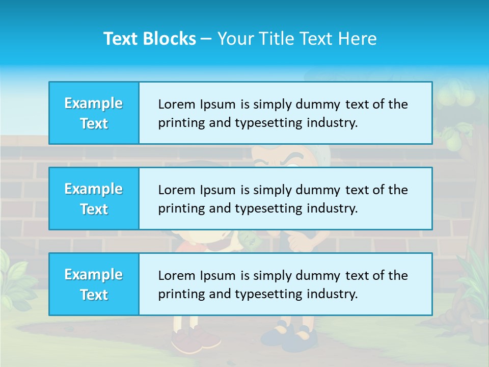 Color Kids Pears PowerPoint Template