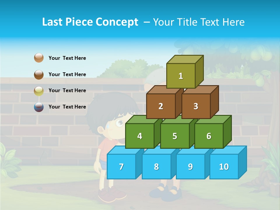 Color Kids Pears PowerPoint Template