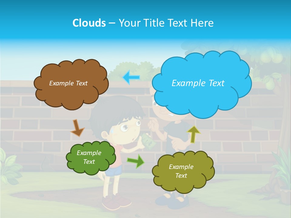 Color Kids Pears PowerPoint Template