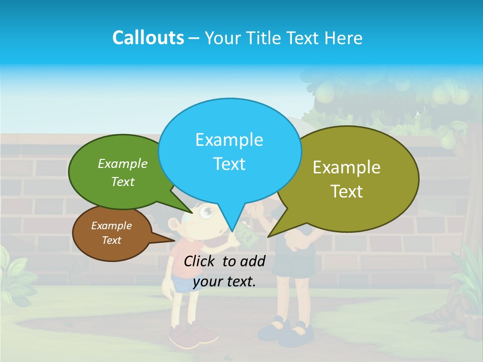 Color Kids Pears PowerPoint Template