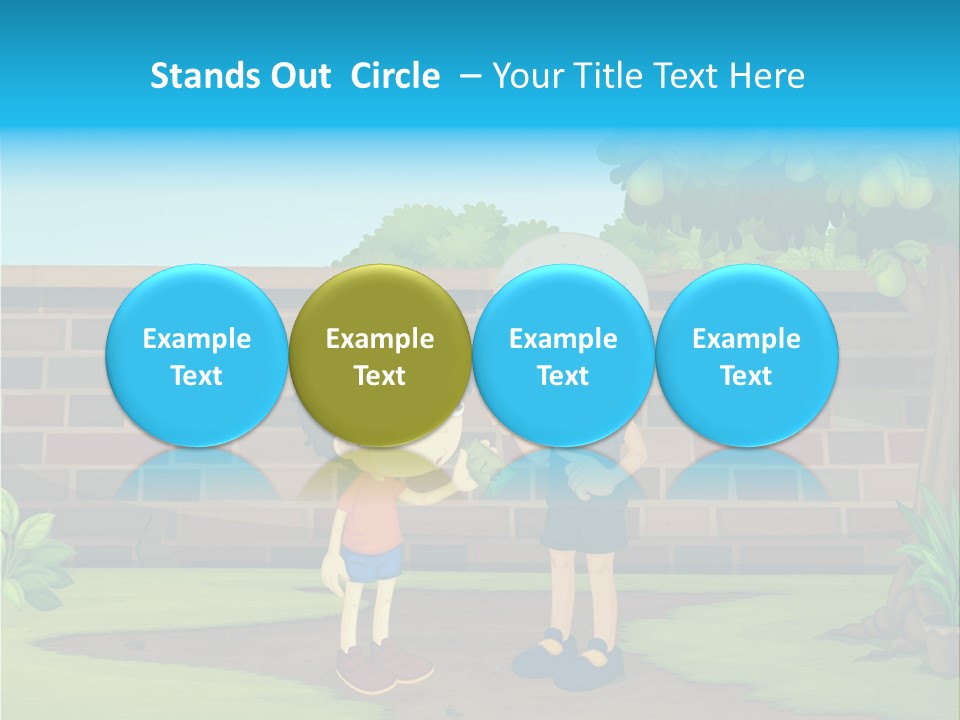 Color Kids Pears PowerPoint Template