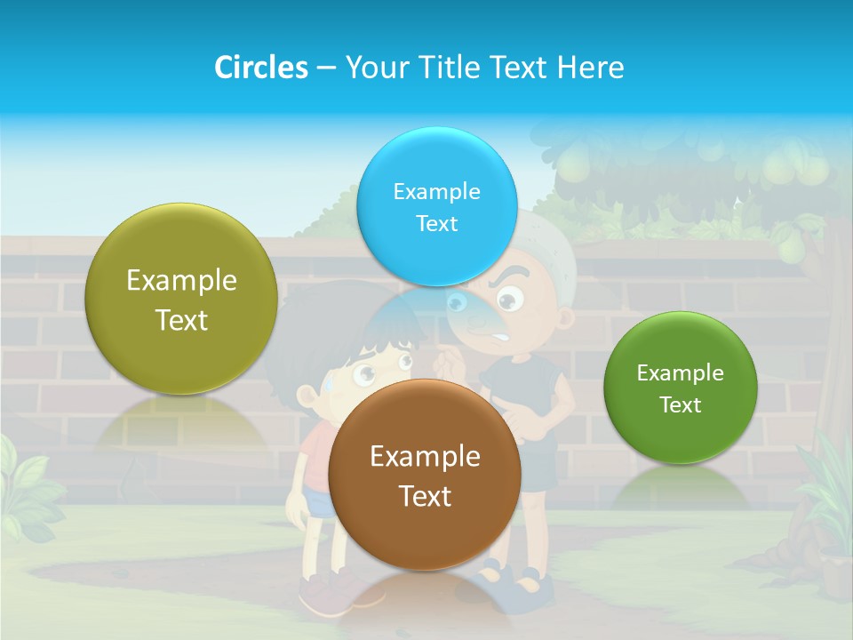 Color Kids Pears PowerPoint Template