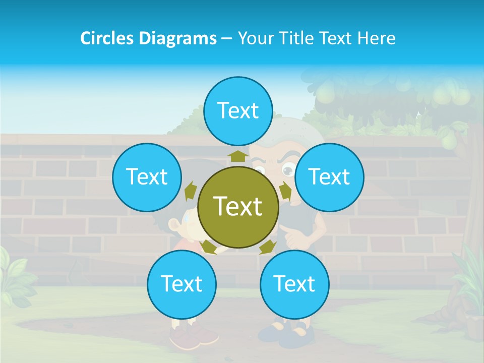 Color Kids Pears PowerPoint Template