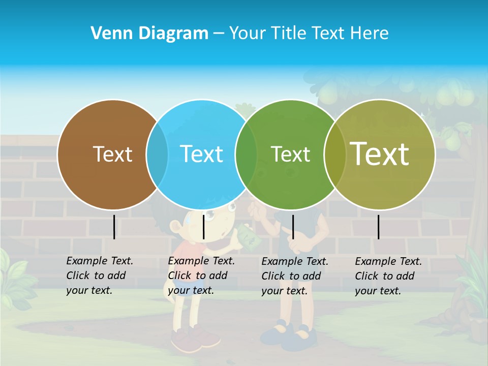 Color Kids Pears PowerPoint Template