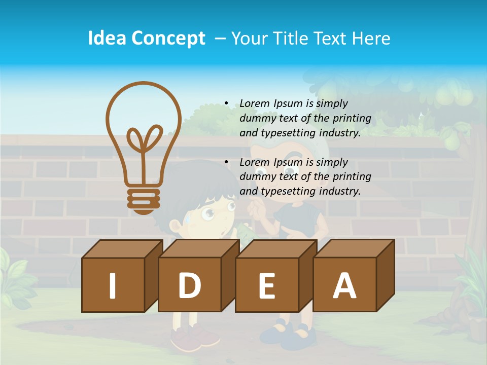 Color Kids Pears PowerPoint Template