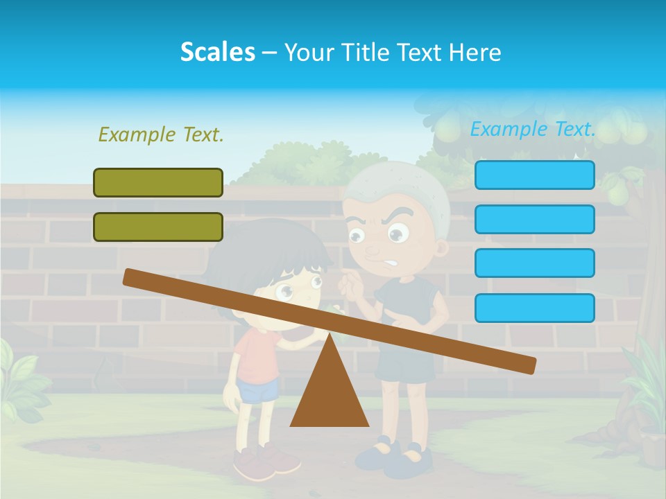 Color Kids Pears PowerPoint Template