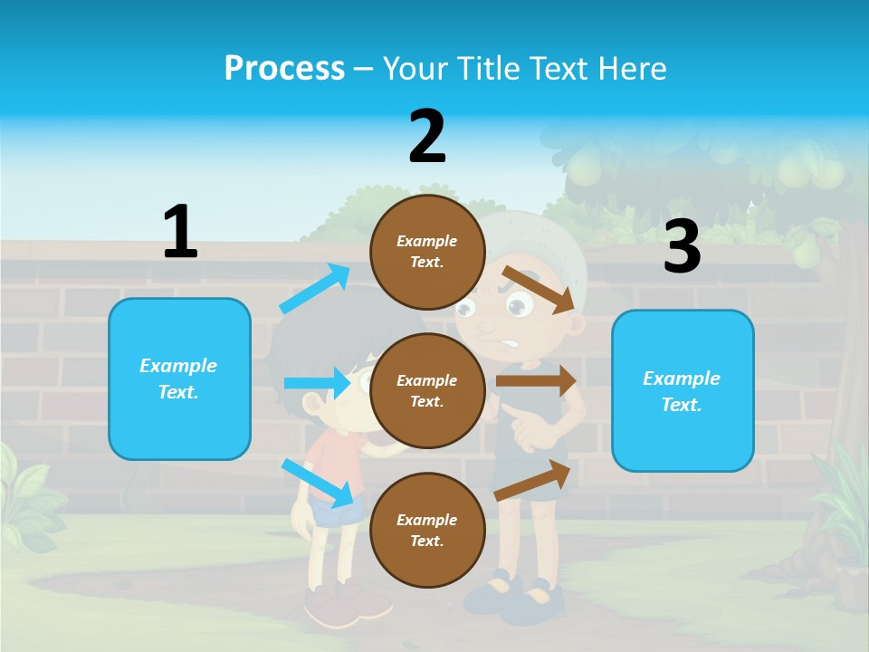 Color Kids Pears PowerPoint Template