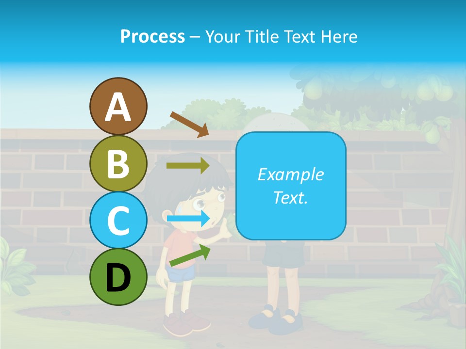 Color Kids Pears PowerPoint Template