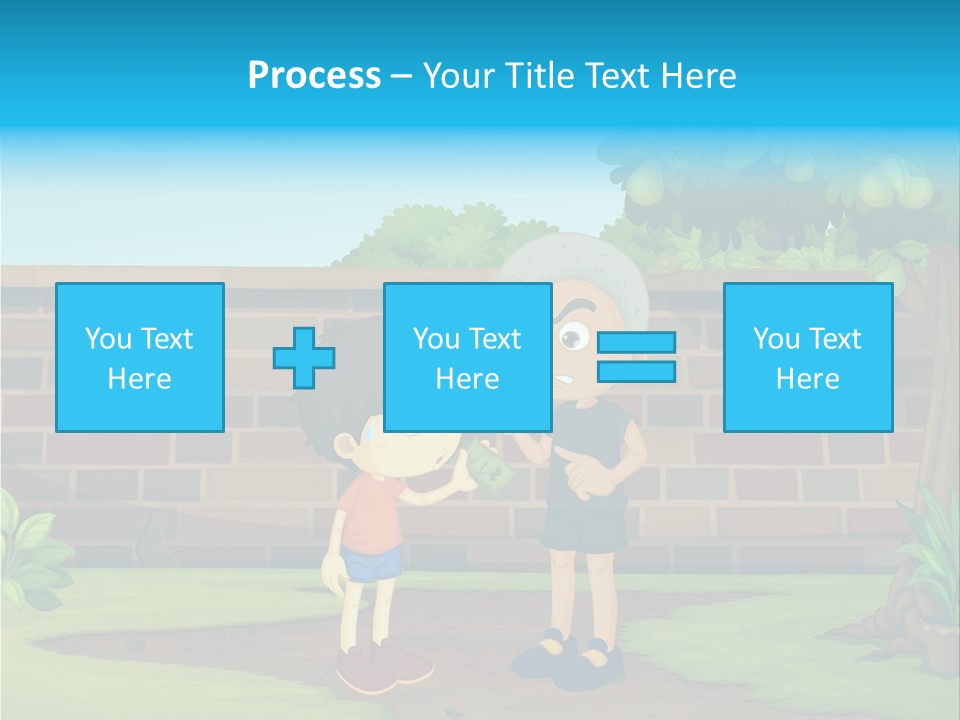 Color Kids Pears PowerPoint Template