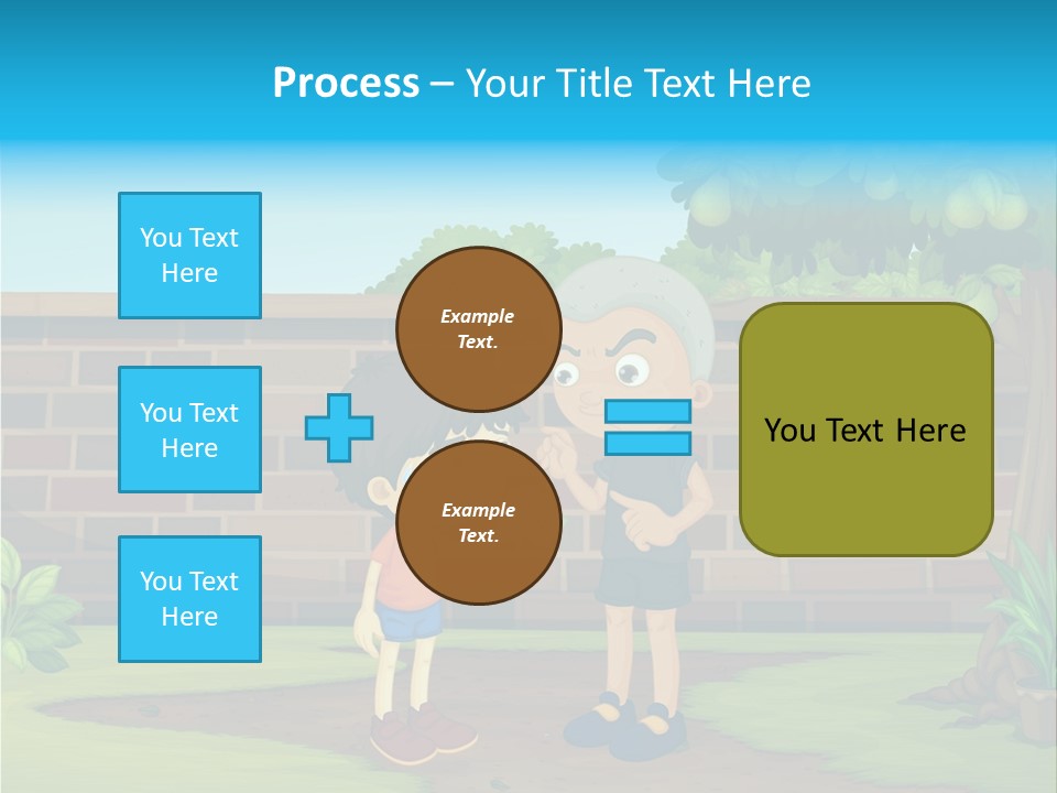 Color Kids Pears PowerPoint Template